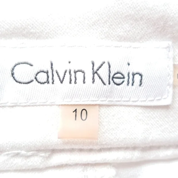 Calvin Klein Women's White Pull On Jean Leggings Size 10 - Picture 3 of 4
